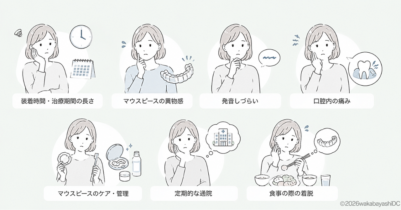 マウスピース矯正でストレス