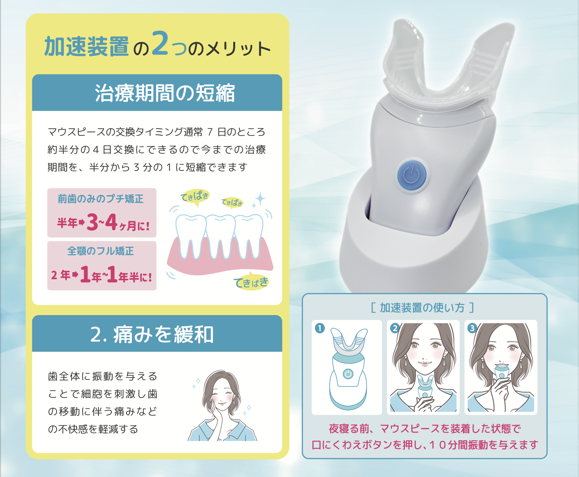 インビザラインの交換頻度