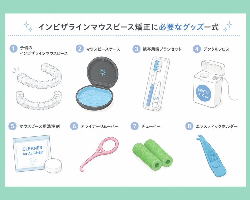 マウスピース矯正中に必要なもの